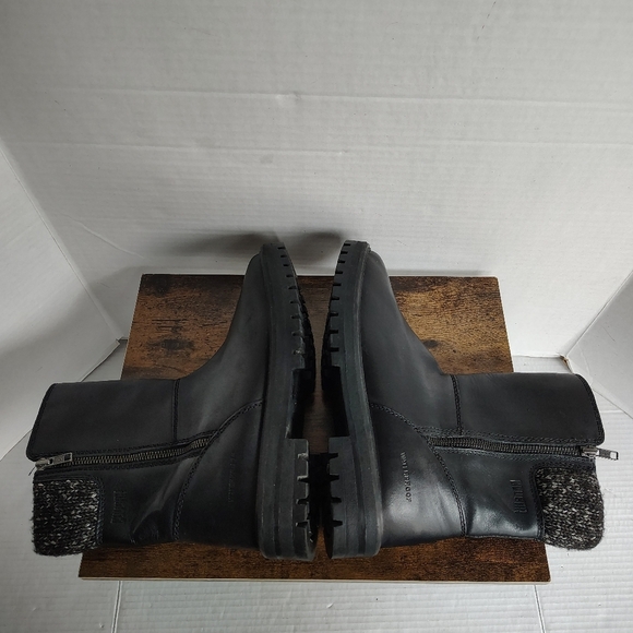 Cougar Black Winter Boots with Textured Upper and Chunky Sole - Picture 11 of 17